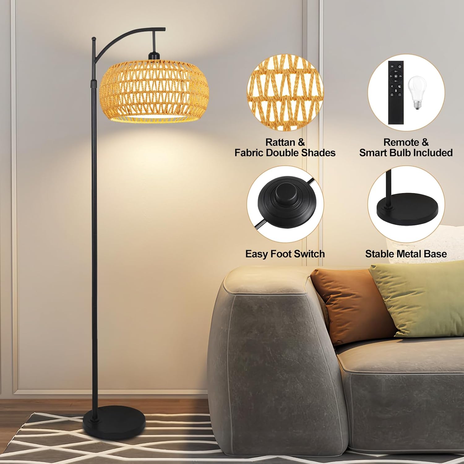Bogen-Stehlampen für das Wohnzimmer